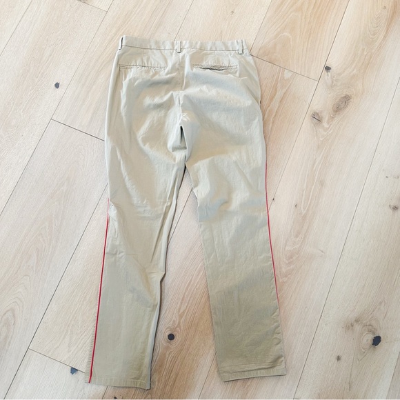 Calvin Klein Khaki Chinos with Red Stripe - Picture 11 of 11